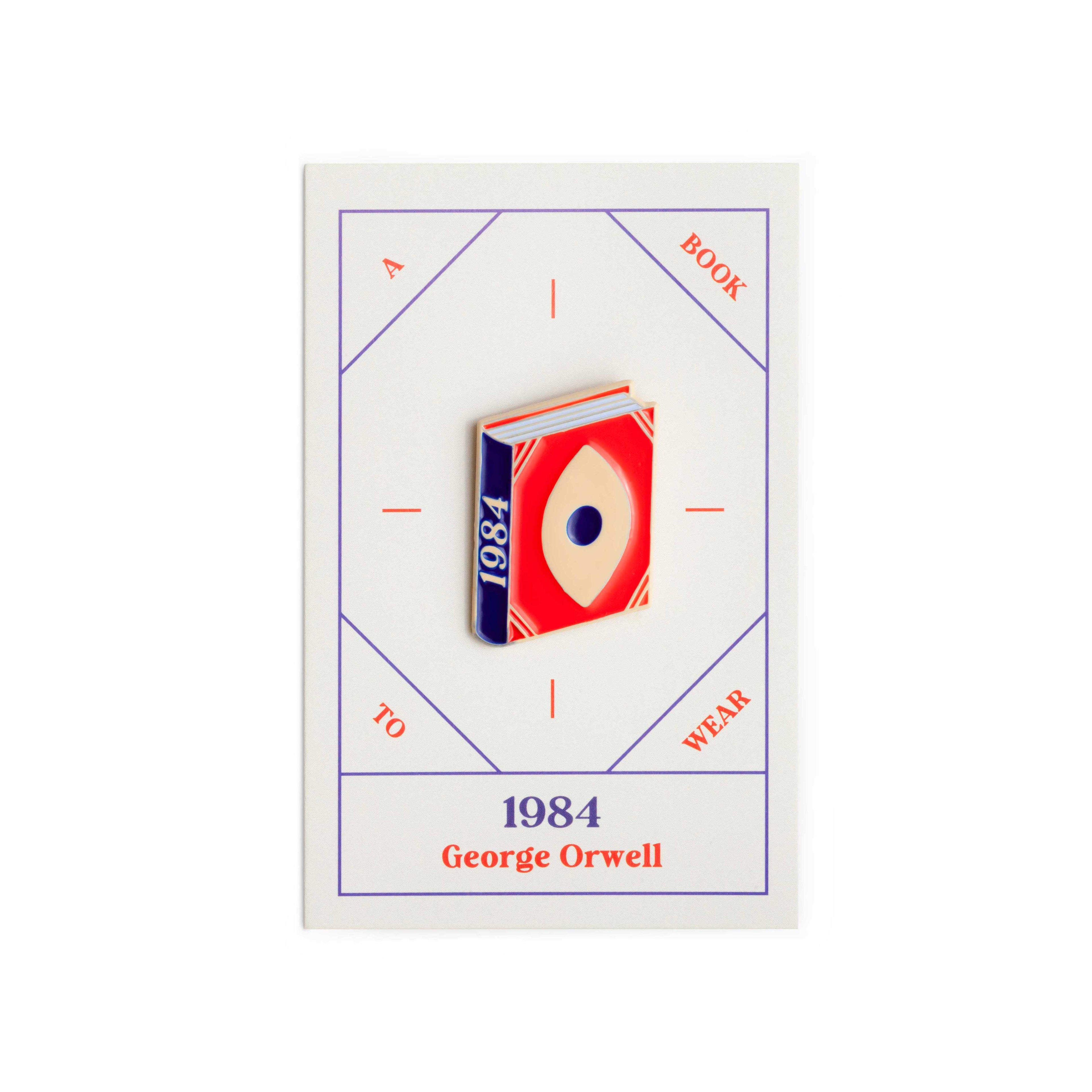 1984 Enamel Book Pin — Wholesale for Bookstores | A Book to Wear