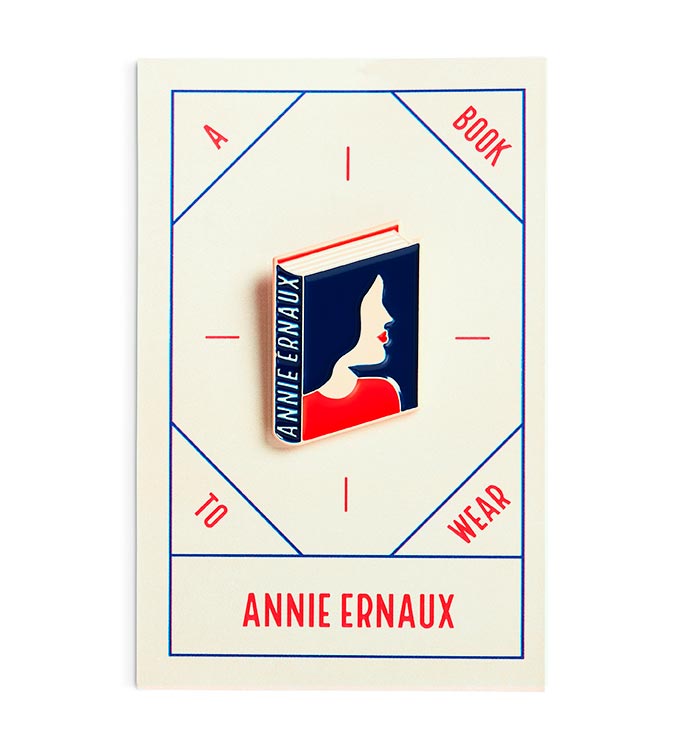 Annie Ernaux Enamel Book Pin — Wholesale for Bookstores | A Book to Wear