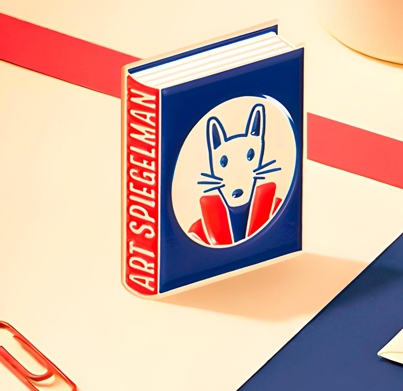 Art Spiegelman Enamel Book Pin — Wholesale for Bookstores | A Book to Wear