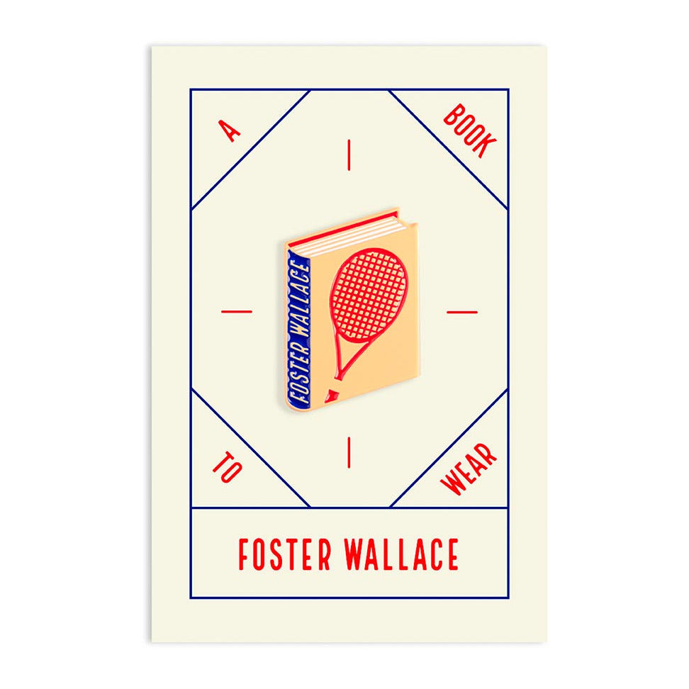 David Foster Wallace Enamel Book Pin — Wholesale for Bookstores | A Book to Wear