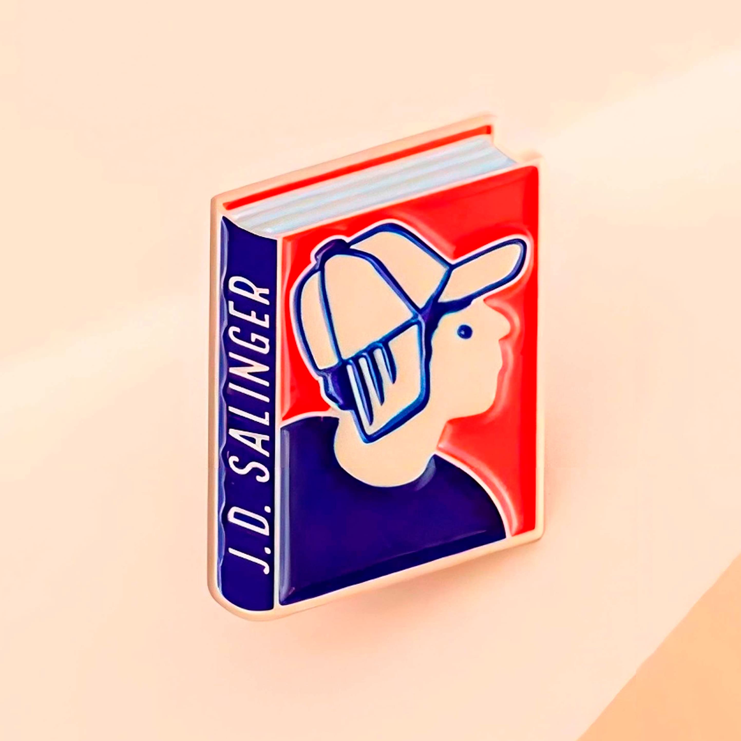 J. D. Salinger Enamel Book Pin — Wholesale for Bookstores | A Book to Wear