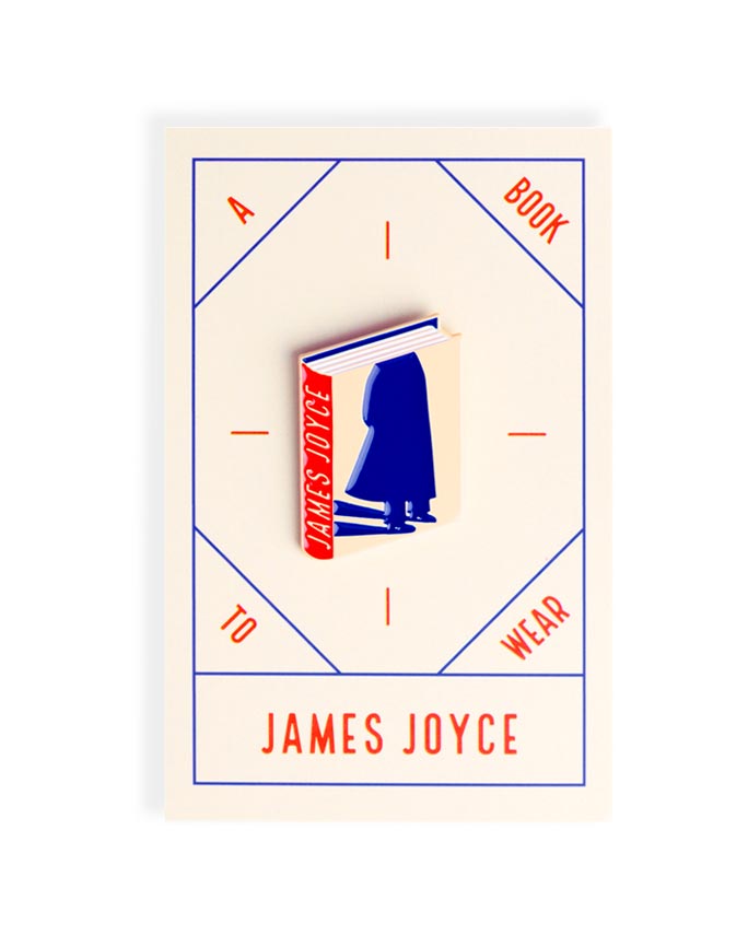 James Joyce Enamel Book Pin — Wholesale for Bookstores | A Book to Wear