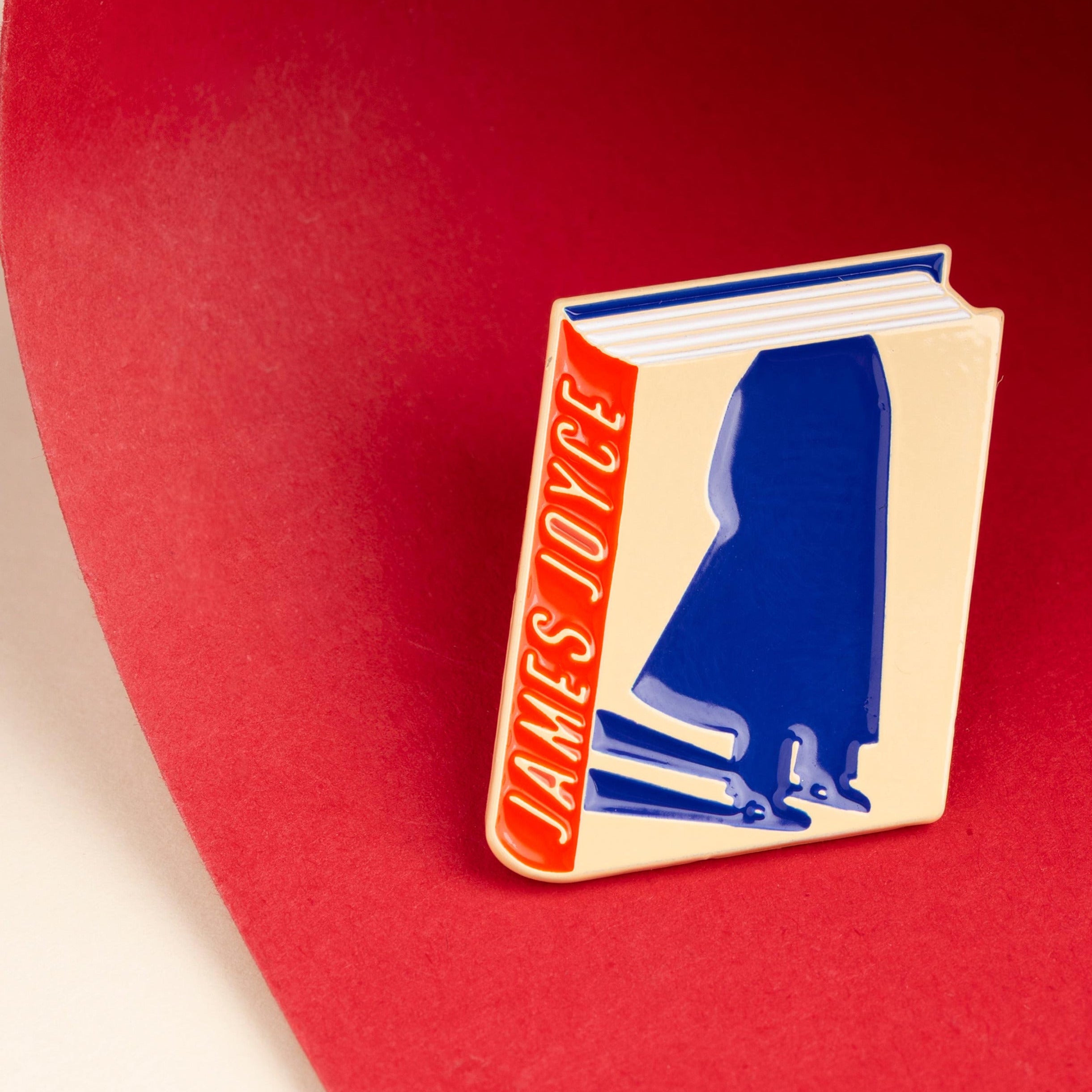 James Joyce Enamel Book Pin — Wholesale for Bookstores | A Book to Wear