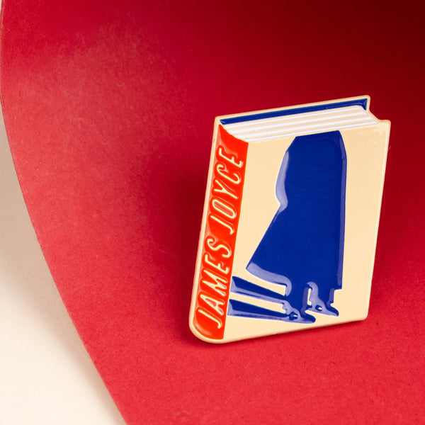 James Joyce Enamel Book Pin — Wholesale for Bookstores | A Book to Wear