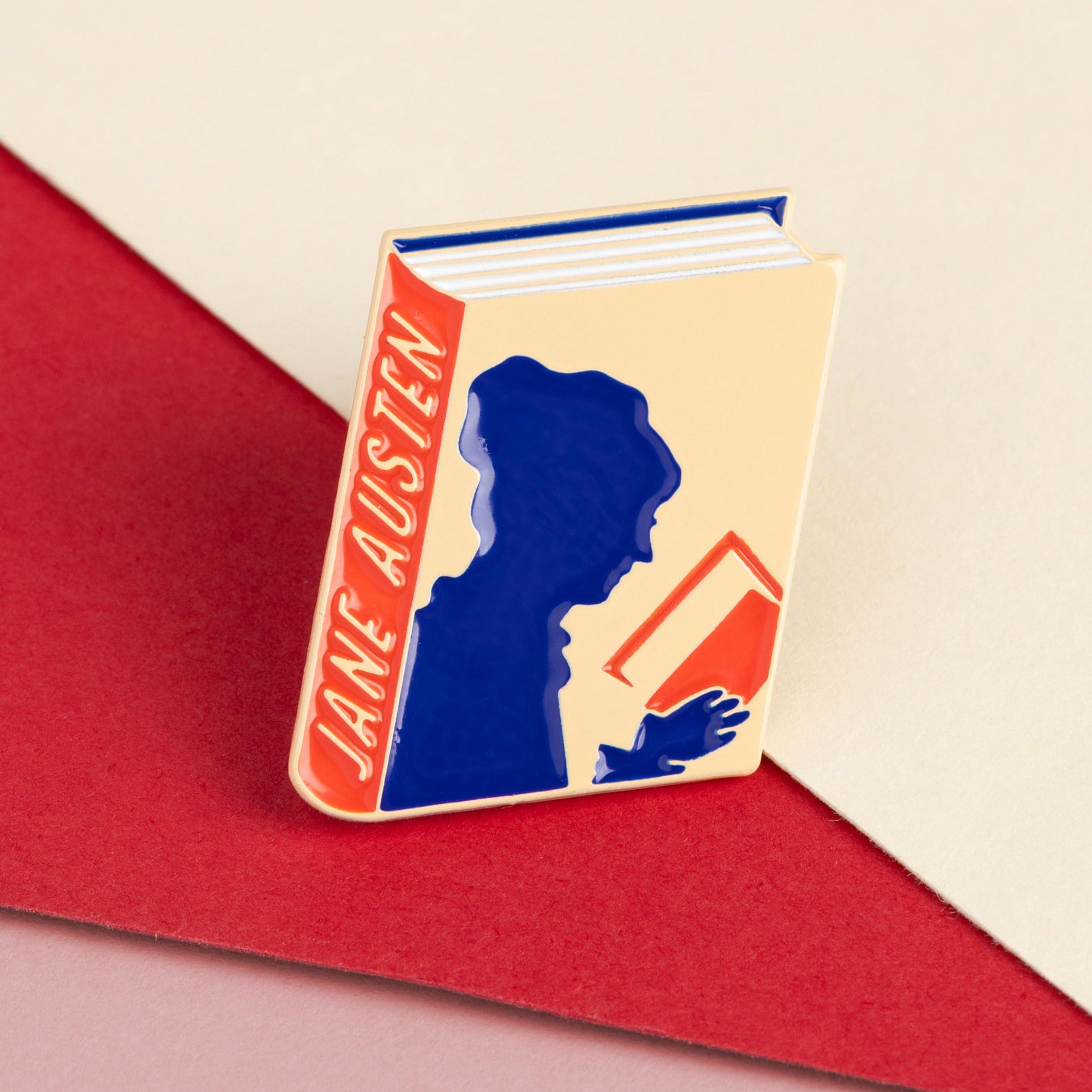 Jane Austen Enamel Book Pin — Wholesale for Bookstores | A Book to Wear