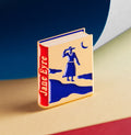 Jane Eyre enamel book pin for independent bookstores, illustration by Judy Kaufmann