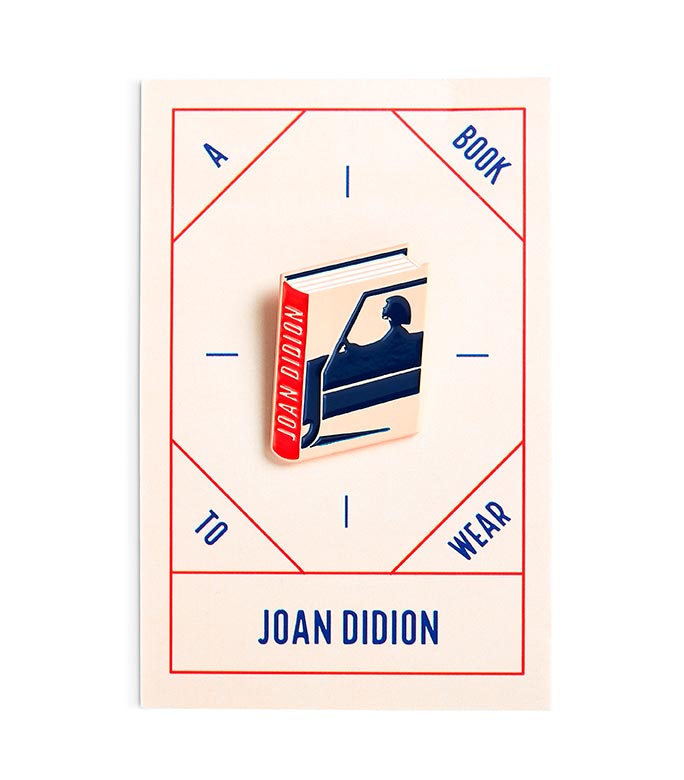 Joan Didion Enamel Book Pin — Wholesale for Bookstores | A Book to Wear