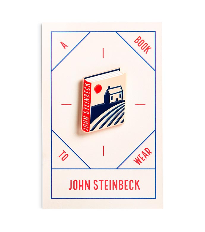 John Steinbeck Enamel Book Pin — Wholesale for Bookstores | A Book to Wear