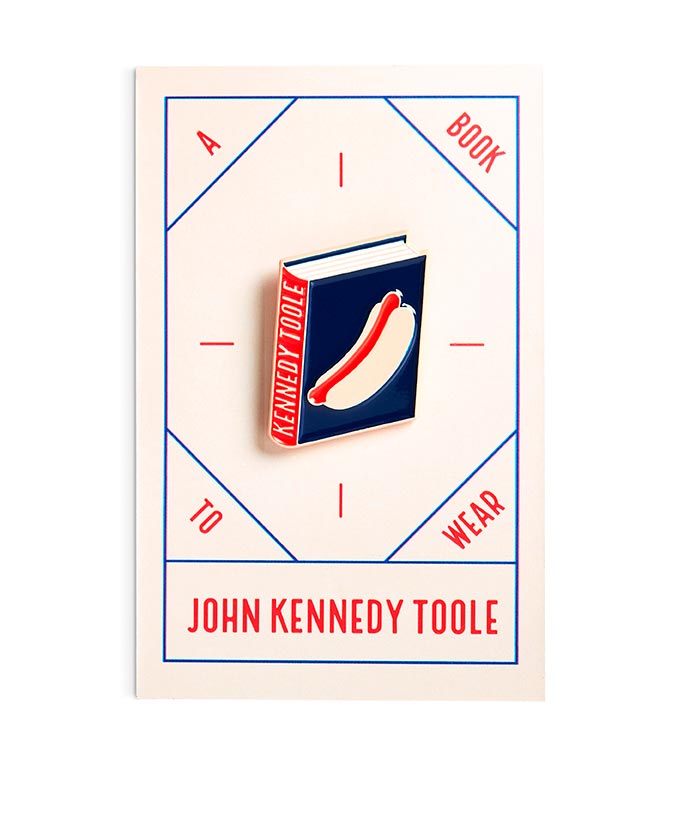 John Kennedy Toole Enamel Book Pin — Wholesale for Bookstores | A Book to Wear