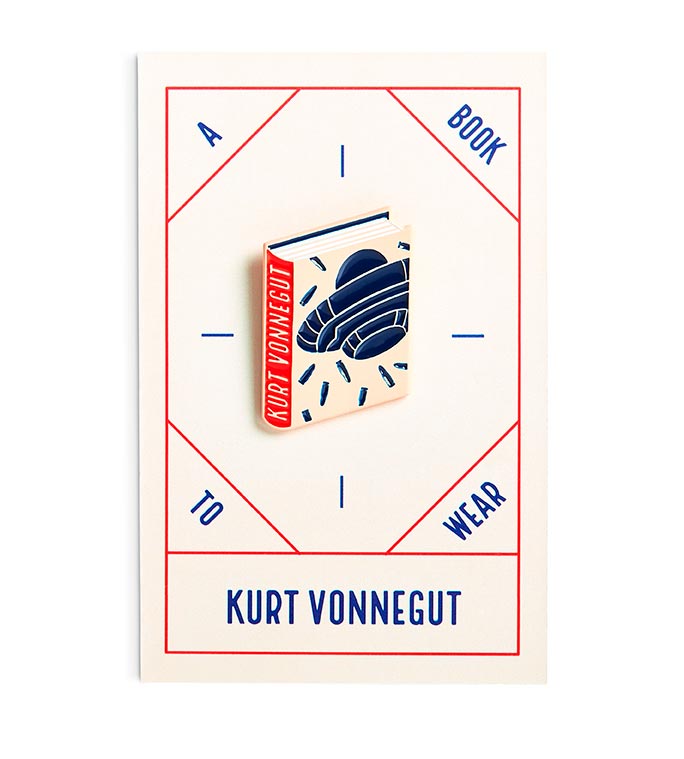 Kurt Vonnegut Enamel Book Pin — Wholesale for Bookstores | A Book to Wear