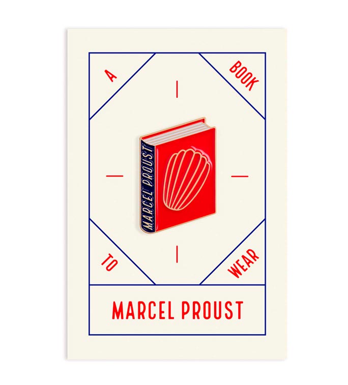 Pin Livre de Marcel Proust — Vente en gros pour librairies | A Book to Wear