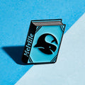 Melville enamel book pin for independent bookstores and concept shops, illustration by Judy Kaufmann