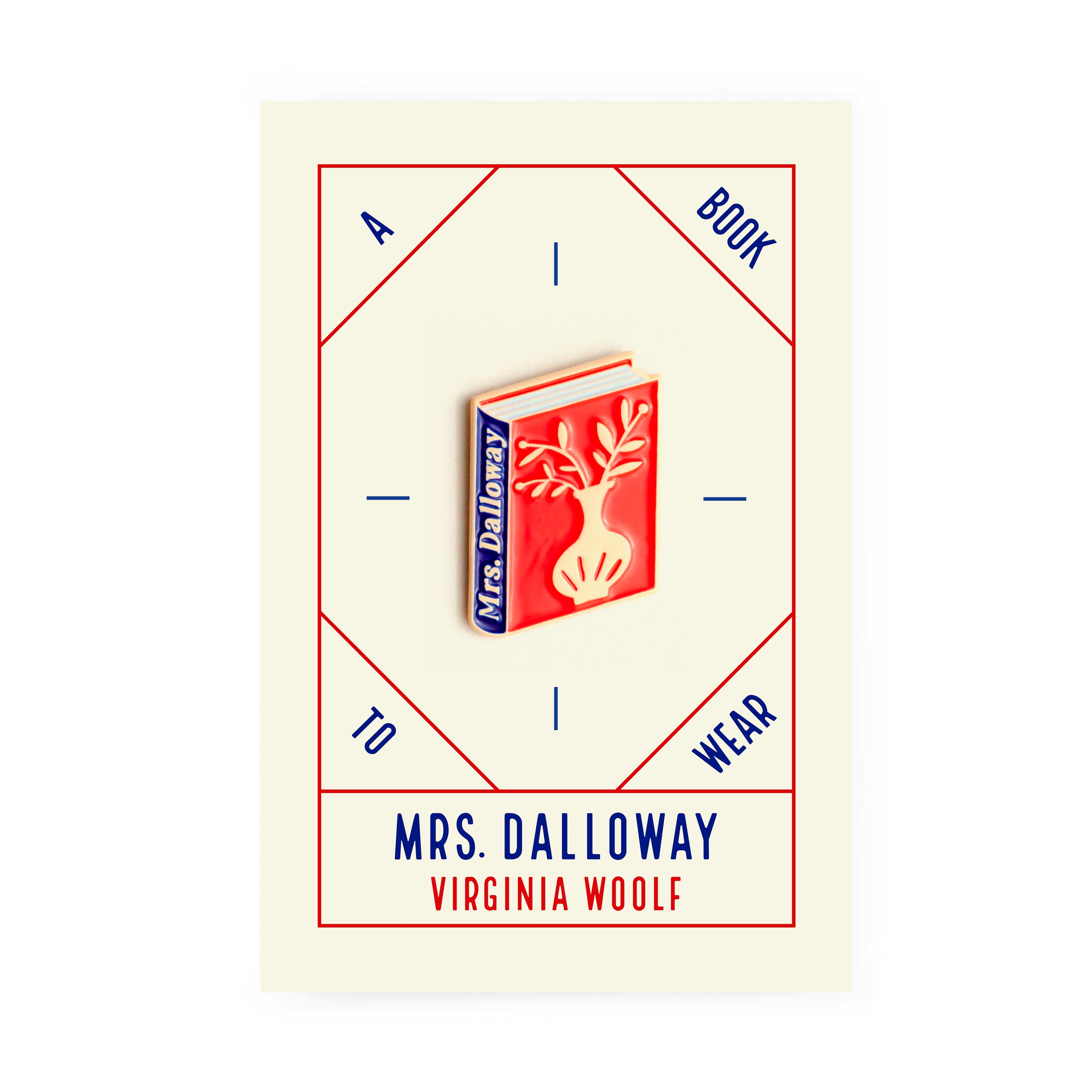 Mrs. Dalloway Enamel Book Pin — Wholesale for Bookstores | A Book to Wear