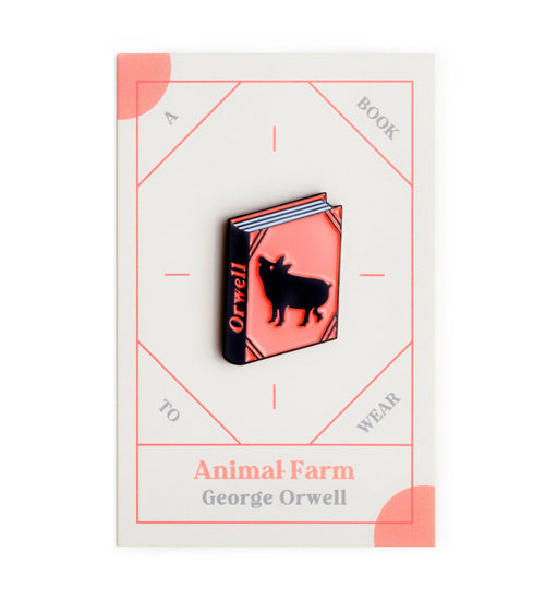 Animal Farm Book Pin by George Orwell Enamel Book Pin — Wholesale for Bookstores | A Book to Wear