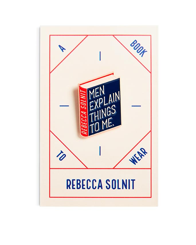 Rebecca Solnit Enamel Book Pin — Wholesale for Bookstores | A Book to Wear