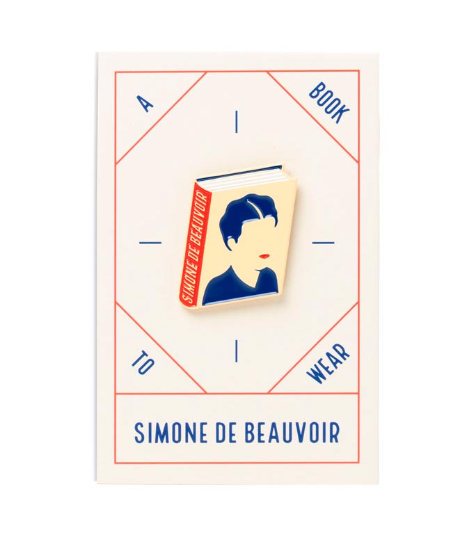 Pin Livre de Simone de Beauvoir — Vente en gros pour librairies | A Book to Wear