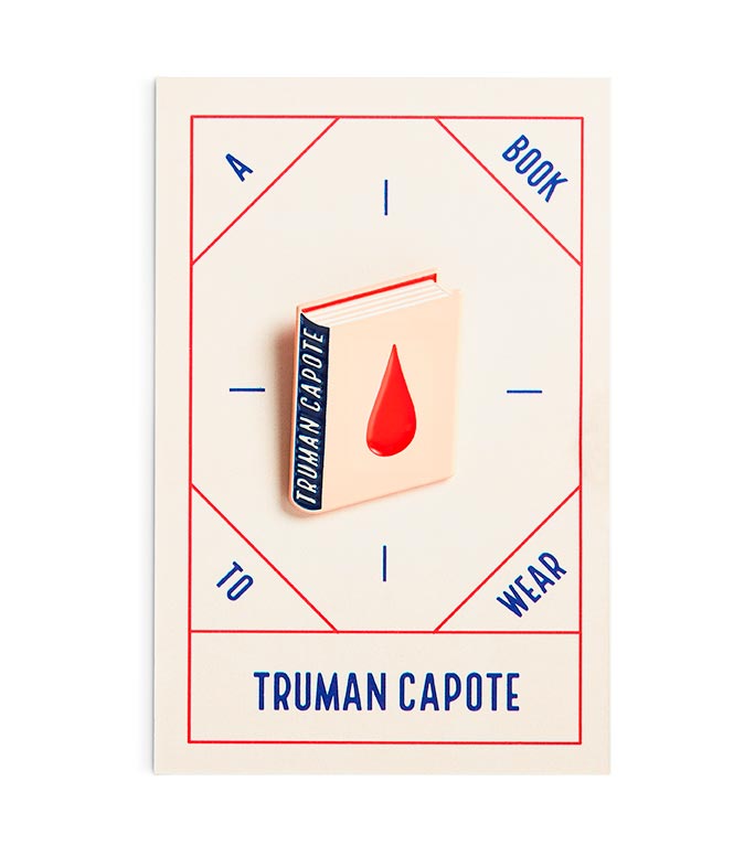 Pin Livre de Truman Capote — Vente en gros pour librairies | A Book to Wear