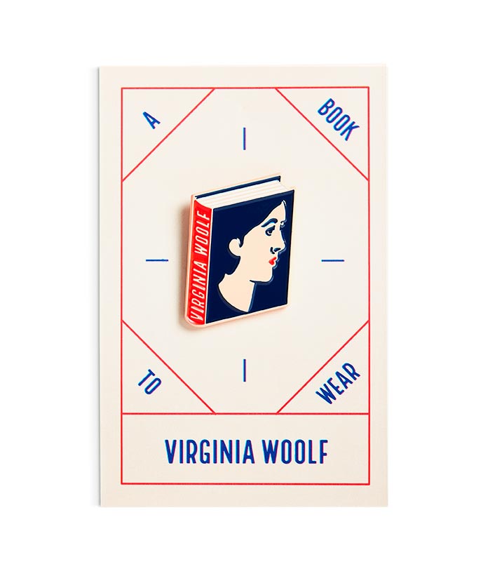 Virginia Woolf Enamel Book Pin — Wholesale for Bookstores | A Book to Wear