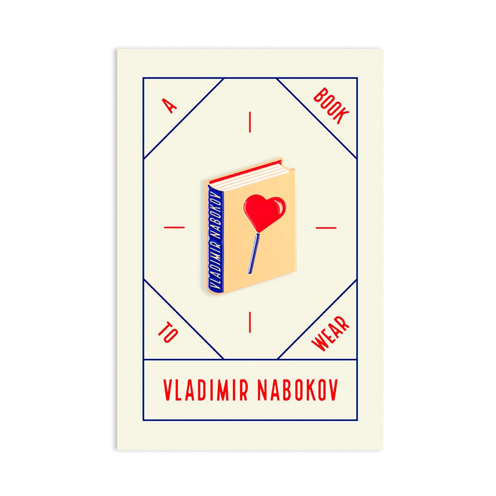 Vladimir Nabokov Enamel Book Pin — Wholesale for Bookstores | A Book to Wear