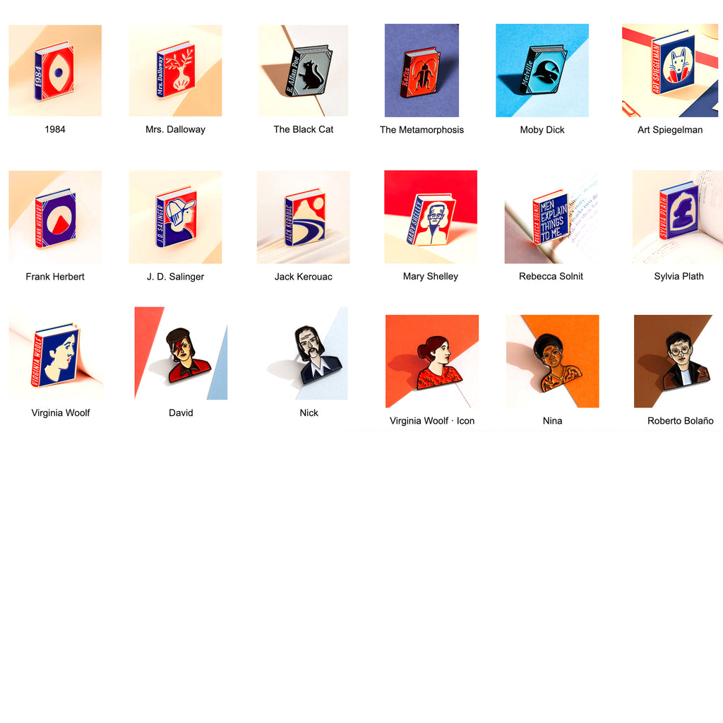 Buch- und Icon-Pin-Set (40 Pins)